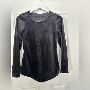Cuddl Duds Soft Black Long Sleeve Top